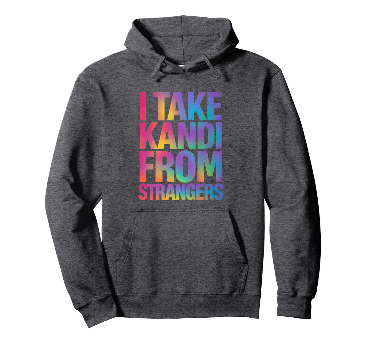 Colorful Rave Techno Dj I Take Kandi Hoodie - Graphic Print for Adults