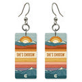 She's Choosing Colorado Earrings | Retro Stripes Mountains | SC6A