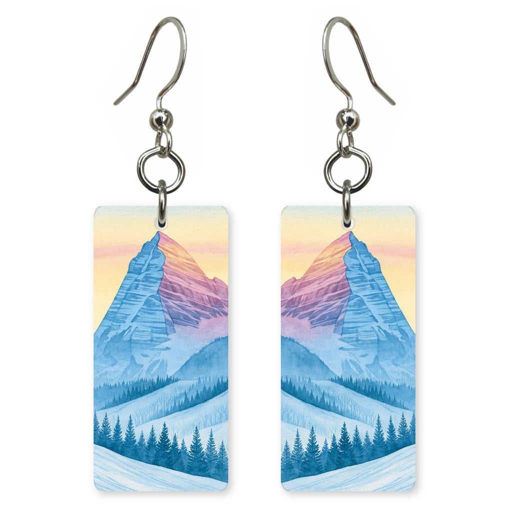She's Choosing Colorado Earrings | Maroon Bells Sunrise Pink | SC6B17