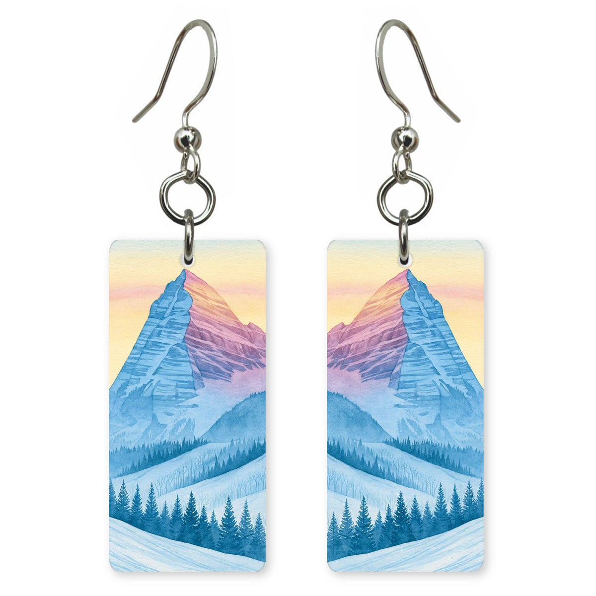 She's Choosing Colorado Earrings | Maroon Bells Sunrise Pink | SC6B17