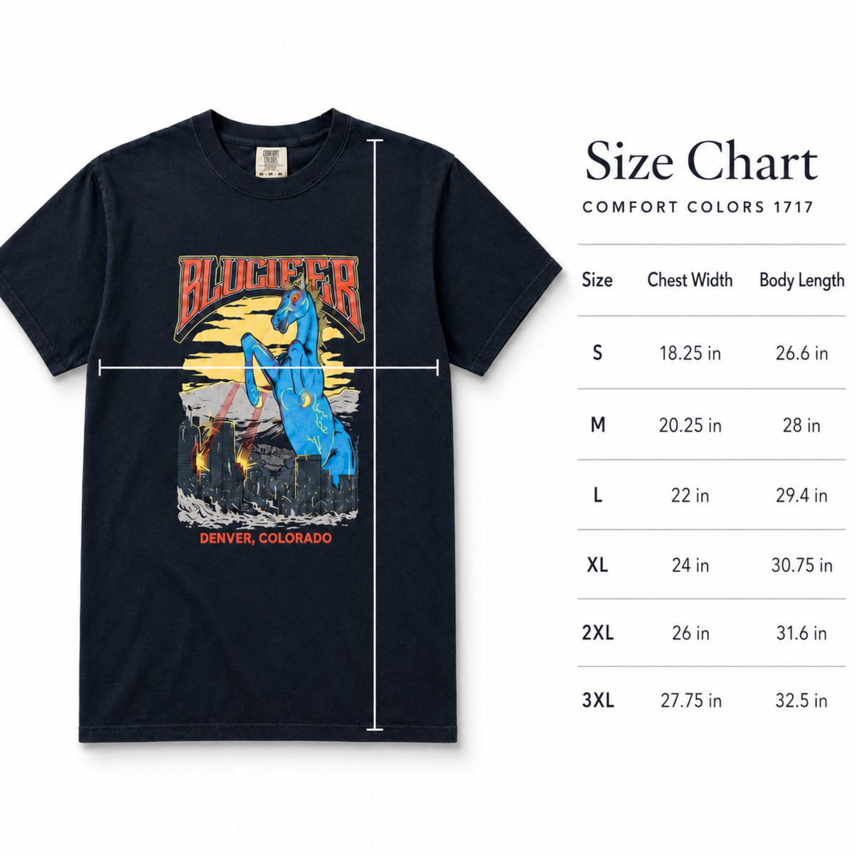 Blucifer Tee - Black (Unisex)