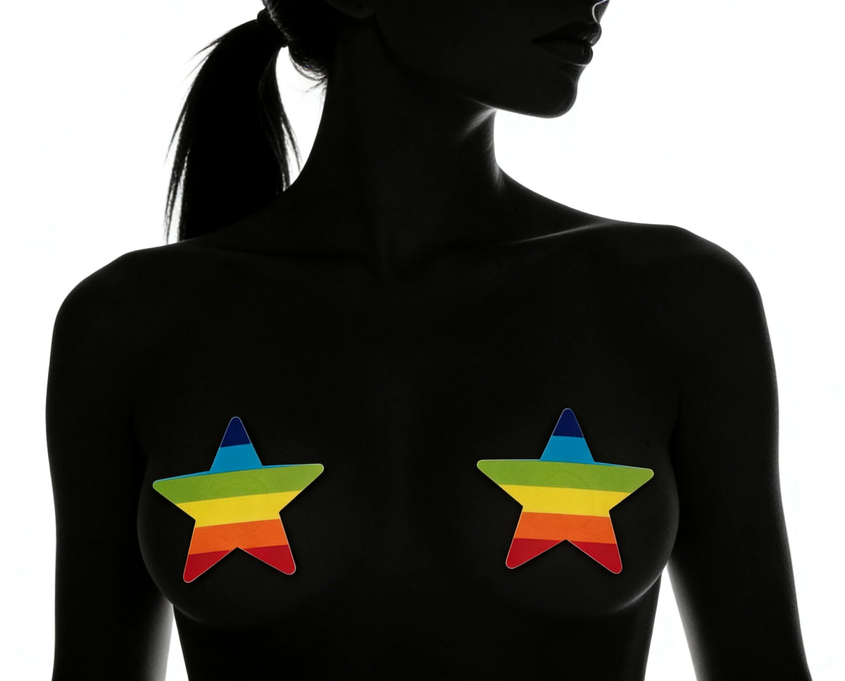 Rainbow Pride Star Pasties